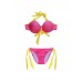 Women Sexy Steel Supporting Cup Halter Swimwear Bikini