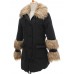 Casual Women Hooded Long Outwear Fur Collar Long Sleeve Jacket Coats