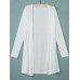 Casual Women Solid Soft Mesh Beach Cover Up Long Cardigan