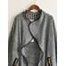 European Style Women Loose Knitted Cardigan Sweater Casual Jacket Coat