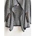 European Style Women Loose Knitted Cardigan Sweater Casual Jacket Coat