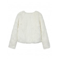 Thick Slim Faux Fur Long Sleeve Women Short Coats