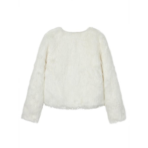 Thick Slim Faux Fur Long Sleeve Women Short Coats