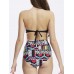 Geometry High Waist Bikini High-Waisted Bikini Set For Women