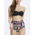 Geometry High Waist Bikini High-Waisted Bikini Set For Women