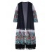 Bohemian Vintage Embroidery Tassels Chiffon Long Cardigan For Women