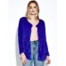 Women Plush Outwear Long Sleeve Fluffy Faux Fur Coats