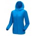 Women Fleece Hooded Long Sleeve Windproof Hiking Sportswear Coat