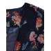 Sexy Women Flower Printed Sheer Chiffon Beach Sunscreen Cardigan