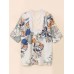 Bohemian Floral Crochet Hollow Out Women Beach Top Cardigan