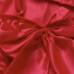 Women Sexy Satin Sling Sleepwear Lace Deep V Bowknot Nightdress