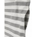 Casual Women 3/4 Sleeve Striped O-Neck Baggy Cotton Maxi Dress