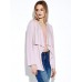 Women Casual Lace Up Irregular Hem Pure Color Long Sleeve Cardigans