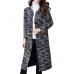 Winter Vintage Long Sleeve Knitted Loose Sweater Women Coat