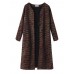 Winter Vintage Long Sleeve Knitted Loose Sweater Women Coat