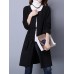 Ethnic Long Sleeve Button Loose Vintage Women Mid Long Coat