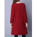 Ethnic Long Sleeve Button Loose Vintage Women Mid Long Coat