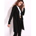 Casual Women Lapel Long Sleeve Solid Color Pockets Cardigan