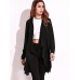 Casual Women Lapel Long Sleeve Solid Color Pockets Cardigan