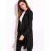 Casual Women Lapel Long Sleeve Solid Color Pockets Cardigan