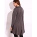 Casual Women Lapel Long Sleeve Solid Color Pockets Cardigan