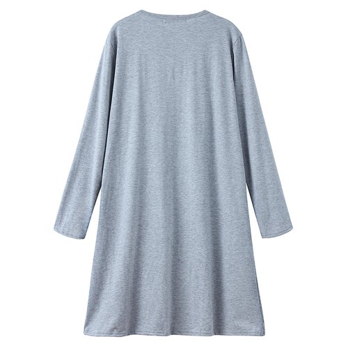 Women Solid Color Long Sleeve Loose Casual Cardigans Outwears