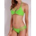 Sexy Halter Backless Wireless Swimwear Key Hole Front Padding Attractive Bikini Sets