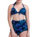 Women Sexy Plus Size Printing Bikini Bow-knot Backless Bathing Suit Tankinis