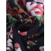 Retro Women Floral Printed 3/4 Sleeve Loose Maxi Dresses