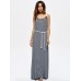 Casual Women Sleeveless Striped Summer Maxi Dresses