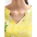 Women Elegant Printed V-neck Half Sleeve Ankle-Length Casual Summer Dress