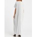 ZANZEA Casual Women Patchwork Loose Batting Sleeve Maxi Dresses