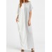 ZANZEA Casual Women Patchwork Loose Batting Sleeve Maxi Dresses