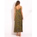 Bohemian Women Spaghetti Strap Floral Printed Loose Maxi Dress