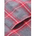 Women Casual Letters Printing Plaid Pockets Long Sleeve Coats Jackat