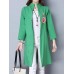 Folk Style Long Sleeve Embroidery Women Coats