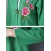 Folk Style Long Sleeve Embroidery Women Coats