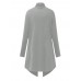 Casual Women Thin Long Sleeve Solid Color Open Front Cardigan