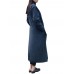 Vintage Women Long Sleeve Pure Color Coats