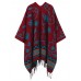 Bohemian Floral Pattern Tassel Reversible Shawl Wrap