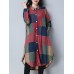 Printed Long Sleeve Single Breasted Lapel Women Long Shirt Cardigan