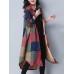 Printed Long Sleeve Single Breasted Lapel Women Long Shirt Cardigan