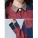 Printed Long Sleeve Single Breasted Lapel Women Long Shirt Cardigan