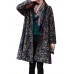 Folk Style Printed Loose Long Sleeve Women Coats