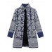 Ethnic Women Printing Plate Buckle Fleece Long Sleeve Coats