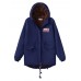 Casual Loose Pockets Zipper Fleece Long Sleeve Women Hooded Coats