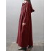 Women Vintage Hooded Buttons Pockets Casual Maxi Coats