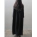 Women Vintage Hooded Buttons Pockets Casual Maxi Coats