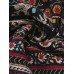 Ethnic Printed Long Sleeve Fleece Thick Women Hooded Coats