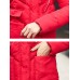 Women Pure Color Long Sleeve Hooded Mid-Long Down Coats